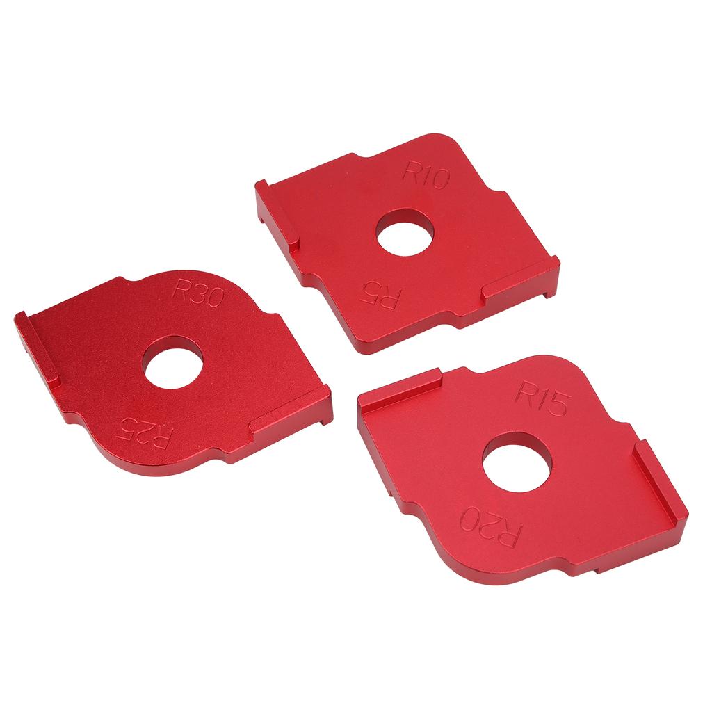 3Pcs Corner Radius QuickJig Woodworking Semicircle Positioning Template Trimming Tool