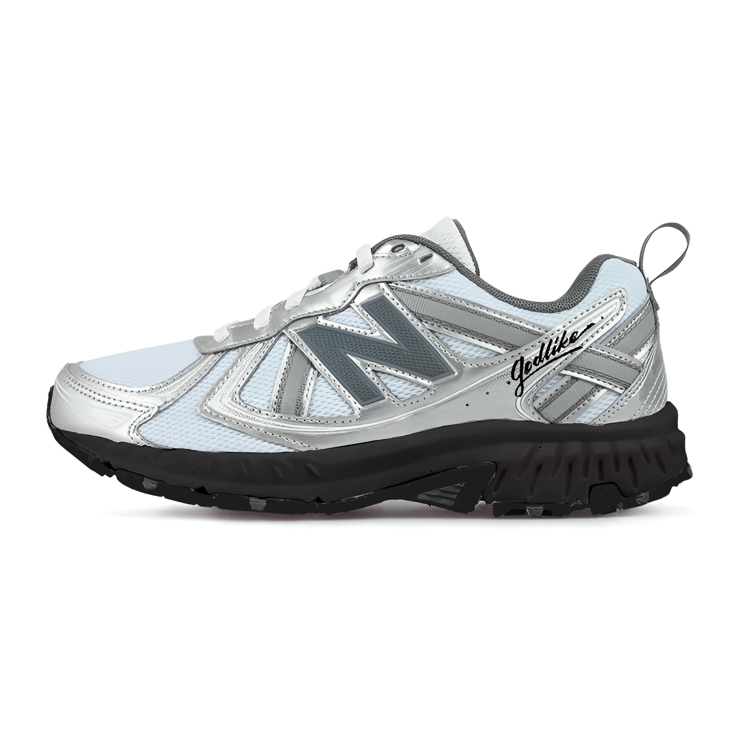 

New Balance NB 410 V5 Mesh, Textile, Synthetic Leather Low top Running Shoes Unisex Light Blue Silver MT410KM5(Team195-) 36