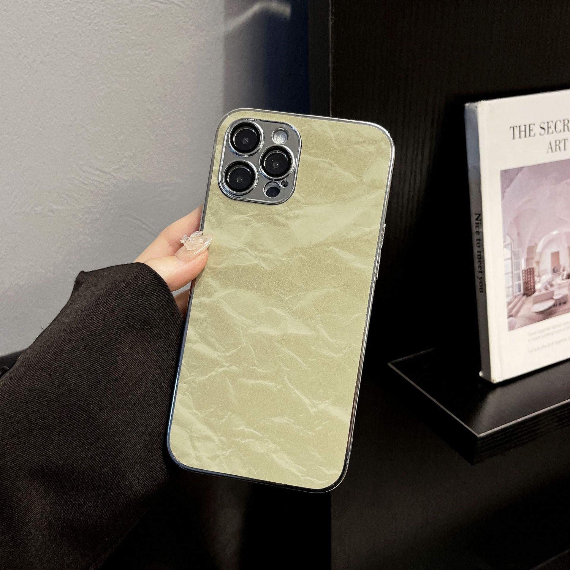 

New Electroplated Texture Phone Case for IPhone 16 Pro Protective Case 15plus Case for Apple 14 For iPhone11