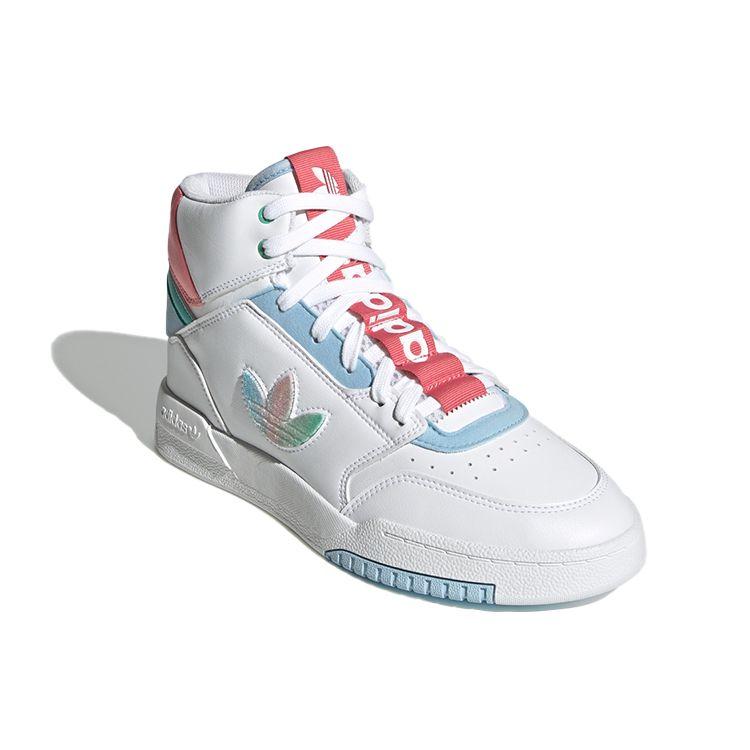 Adidas Originals Drop Step XL XLT Retro Casual Lightweight Breathable Durable High-Top Skate Shoes Women Sneakers White Blue Pink GZ2795