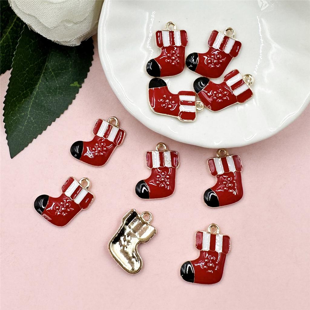 10 sztuk DIY Akcesoria Dekoracja Naszyjnik Kolczyki Biżuteria Makings Ręcznie Wisiorek Koraliki Boże Narodzenie Materiały Stopowe