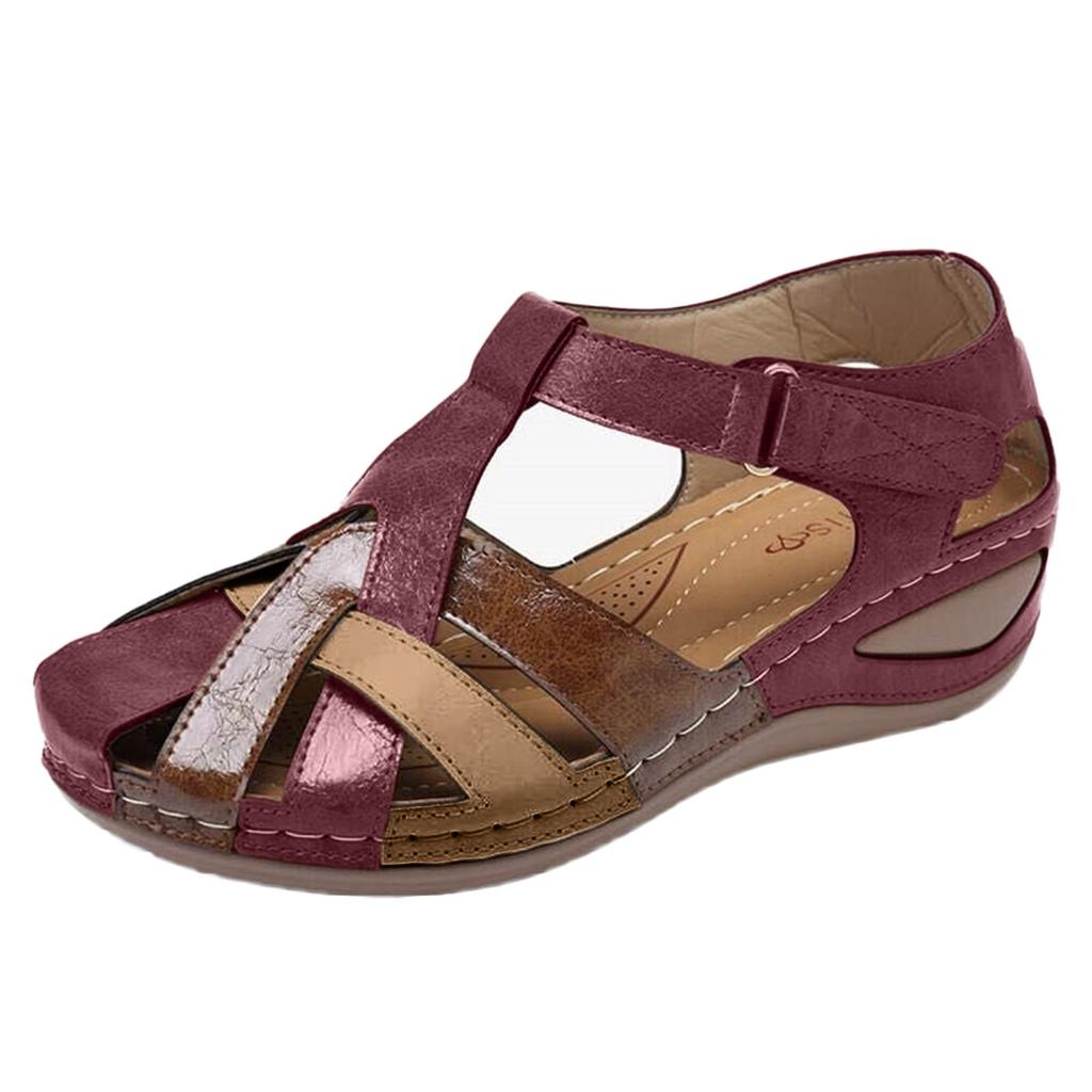  Beauty Shoes Hollow Large Size Wedge Heel Women Sandals