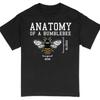 Hummel Anatomie T-Shirt Lustiges Wissenschafts-T-Shirt Entomologie Shirt Lässiges Grafik-T-Shirt Unisex Bildungs-T-Shirt Sommer Atmungsaktives Oberteil