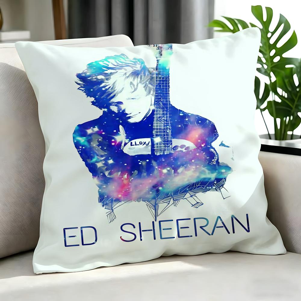 Singer - Ed Sheeran Cushion Cover Cushion Cover Set 4Pcs 50X50 45X45 40X40 Pillowcase Decorative Sofa Home Decor