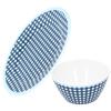 Imitation Porcelain Plate Bowl Set Fruit Salad Dessert Dish Tableware for Kitchen