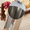 Stainless Steel Water Pitcher with Ice Guard 1.5L Capacity Ergonomic Handle Fruit Pitcher for Cold D