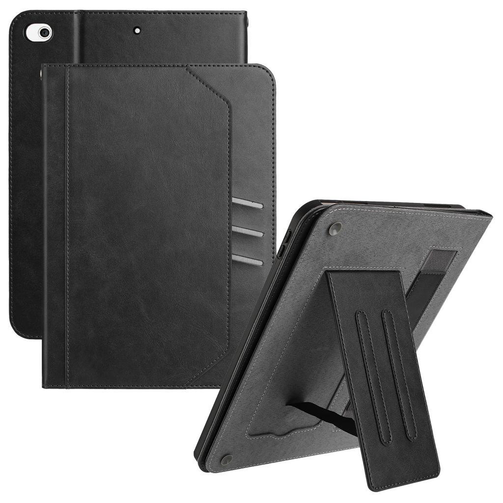 For iPad Mini (2019) 7.9 inch/4/3/2/Mini Wallet Case Auto Wake/Sleep Leather Flip Tablet Cover Cowhide Texture