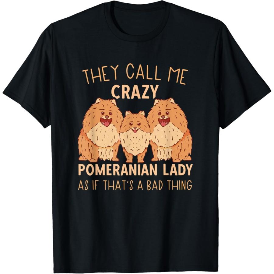 

Crazy Pomeranian Lady - Pom Mom Outfit Women Pomeranian Mom T-Shirt XXXXXL чорний