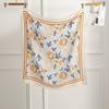 New water-soluble wool square scarf wool scarf women's high-end shawl sunscreen scarf fashion versatile silk scarf