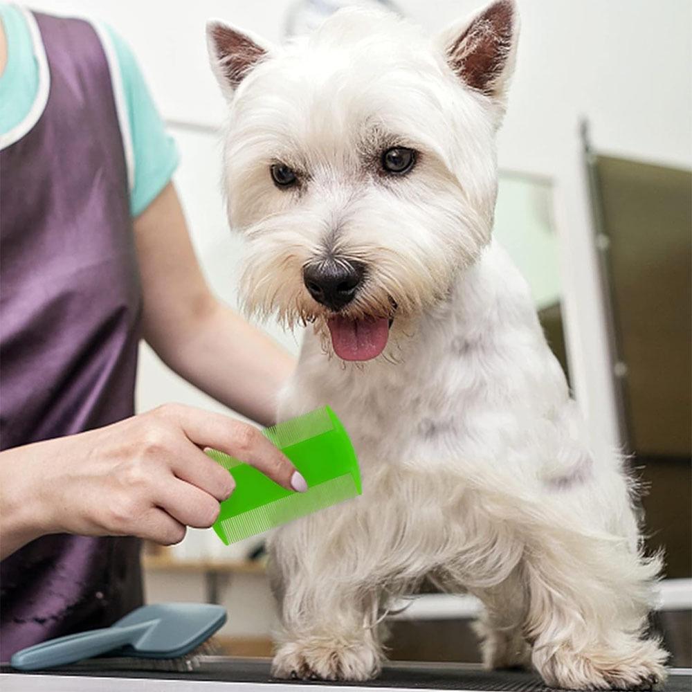 9-Piece Pet Comb Set for Cats and Dogs: Fine Needle, Flea, Lice, and Fine Tooth Combs