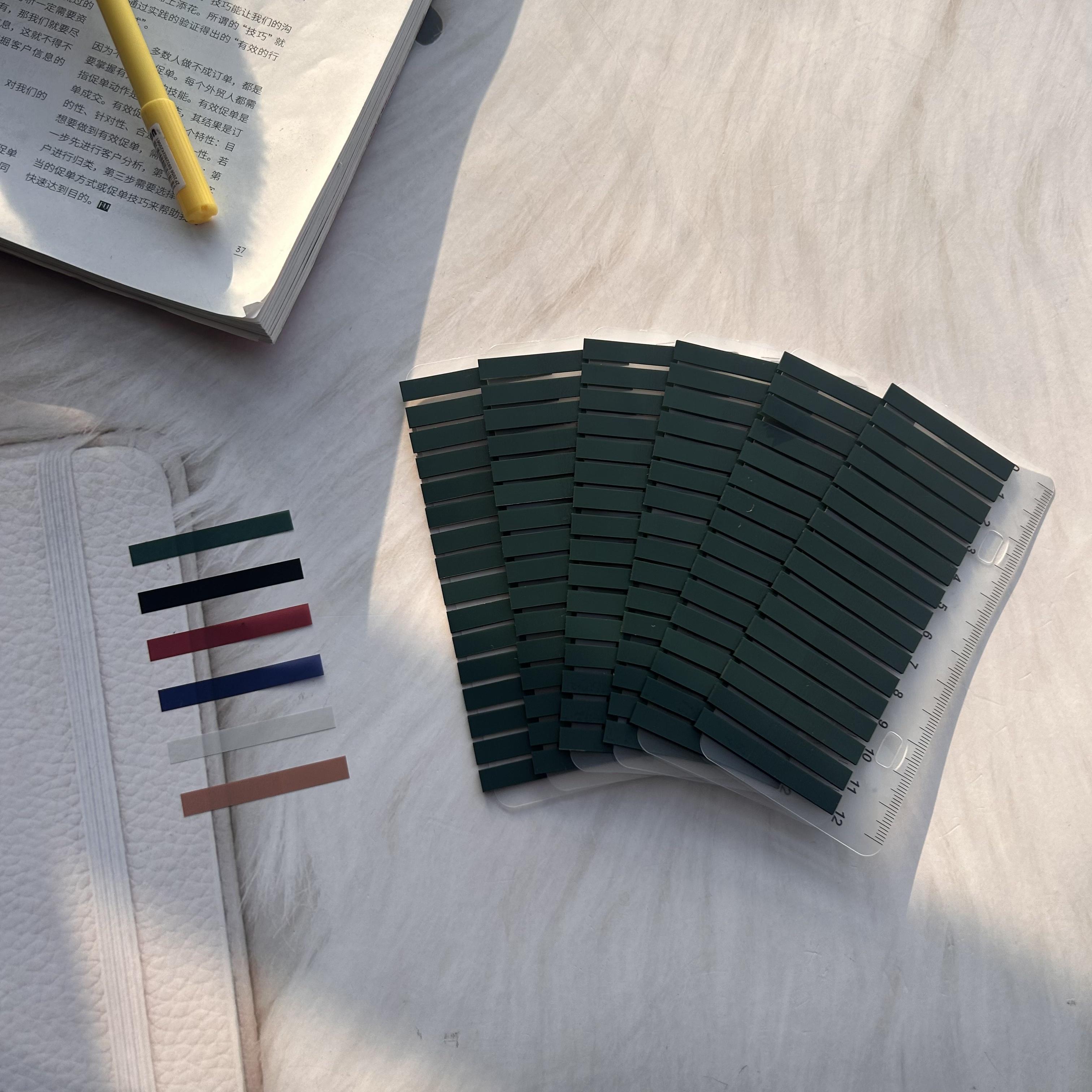 

6 Packs Self Adhesive Bookmark Planner Stickers Loose-Leaf Memo Pad Page Markers Paper Flags Tabs Indexing Stationery