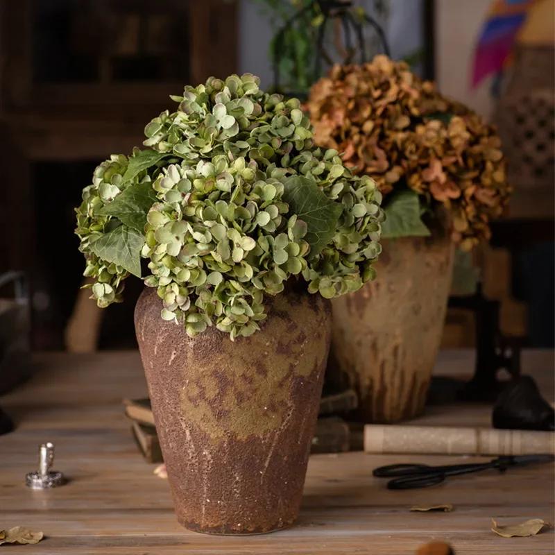 Artificial Hydrangea Silk Single Plastic Artificial Flower Shop Decoration Flower Arrangement Wedding Artificial Flower