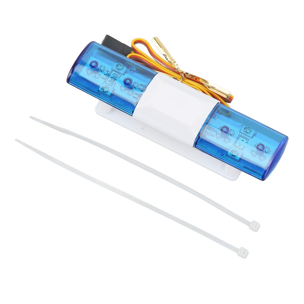 RC LED Police Light Simple Simulation Design 4 Modes RC Police Flash Lamp LED Warning Light for 1 8 1 10 RC Cars Blue