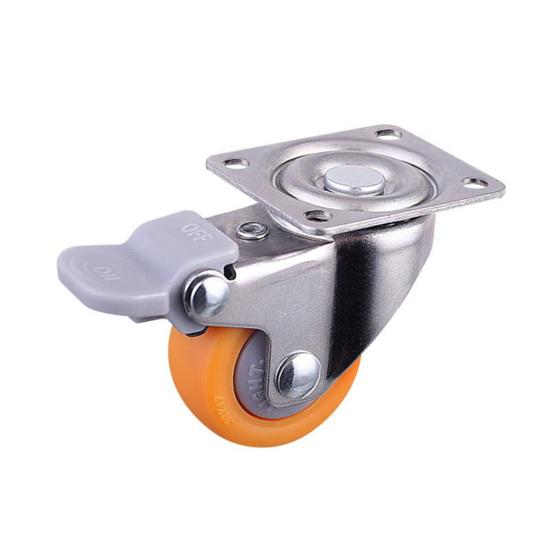 1inch Heavy Duty Swivel Castor Wheels Trolley Furniture Caster with Screw Brake