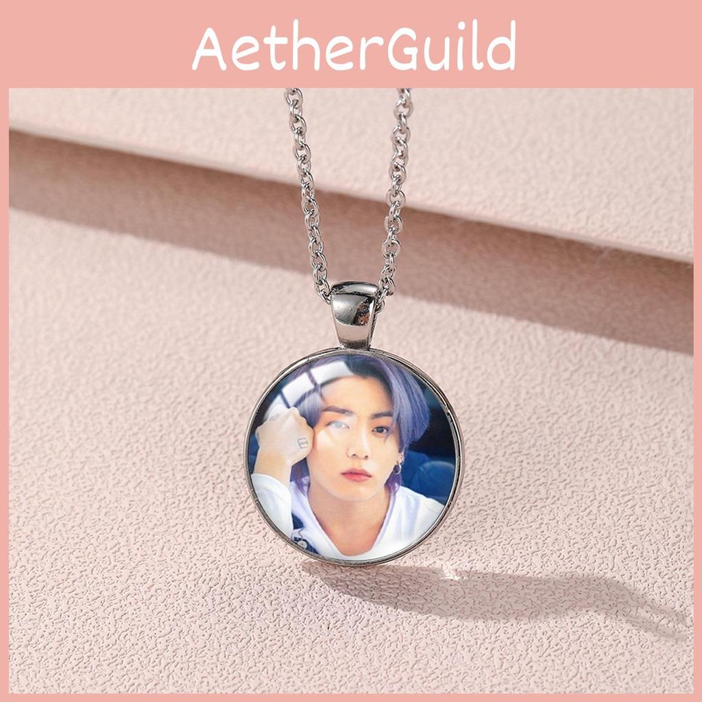 Stylish 2023 Bts Boy Group Themed Alloy Necklace With Unique Geometric Design