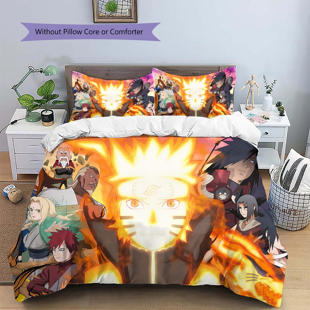Naruto Classic Anime Bedding Set, Popular Series Bedroom Decoration, Versatile Household Gift.chl