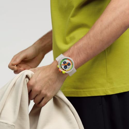 Swatch Neon Jelly Watch SB02K100, Transparent