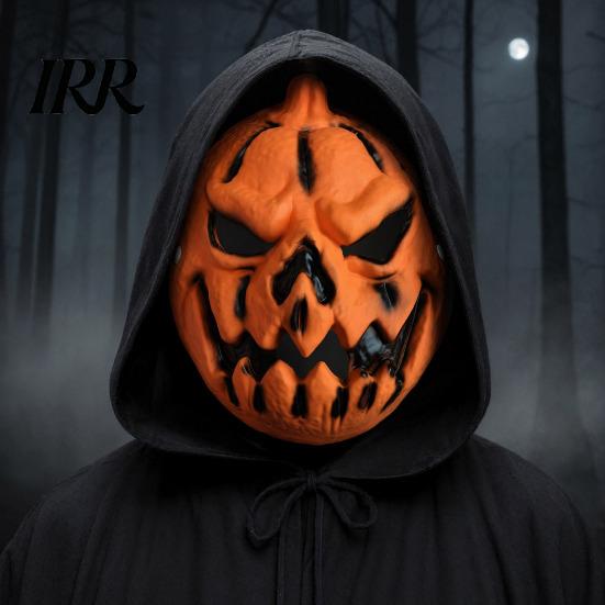 Festive Halloween Role Play Mask Pumpkin Mask, 3D Spooky Jack O Lantern for Cosplay Party, Lightweight Durable Foam Breathable Scary Face Adults Kids,