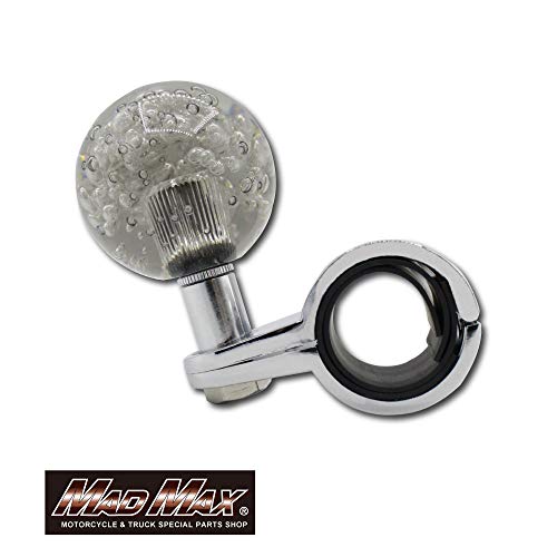 

Handle Spinner, Round Bubble, Smoke [Mad Max], Fits Handle Sizes Approx. 27mm - 33mm, Includes Rubber Gasket