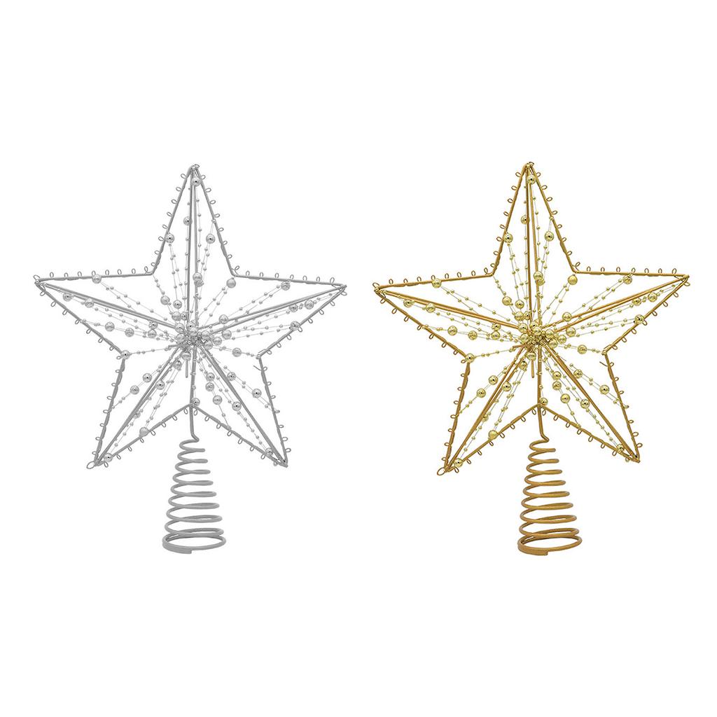 Christmas Tree Toppers Christmas Party DIY Decorations Accessories Star Shaped