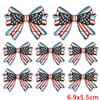 10pcs Wholesale Cartoon Full Embroidered Star Bow Iron On Patches For Clothing Diy American Flag Elements Cartoon Sew Applique 