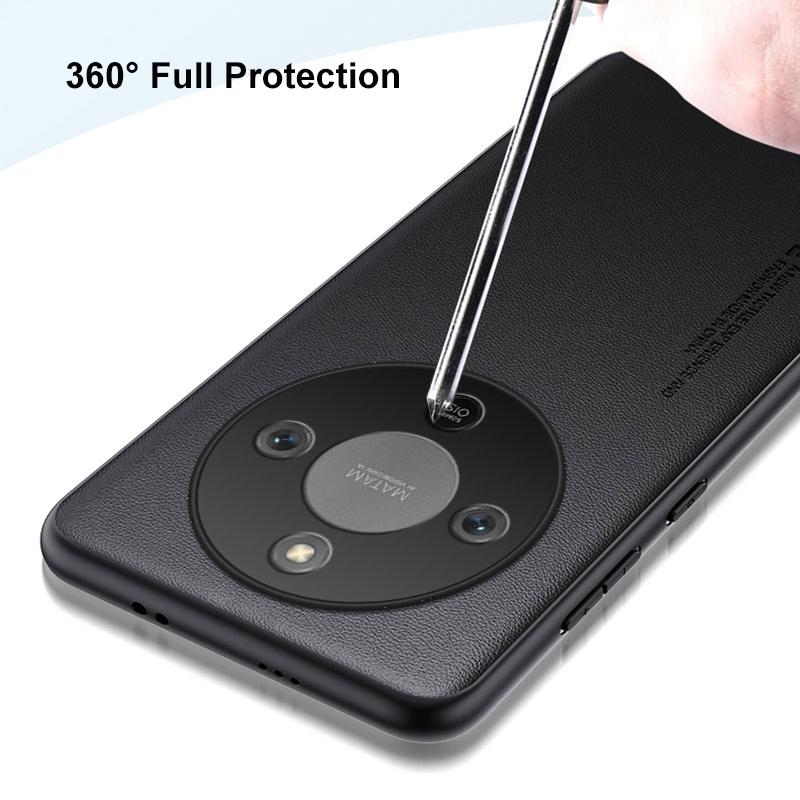 Luxury PU Leather Case For Honor X9D HonorX9D Back Cover TPU Silicone Shockproof Protection Phone Case For Honor X70 5G HonorX70