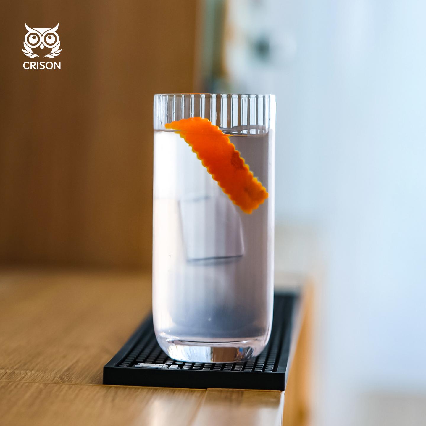 INF03 CRISON Nordic style striped long drinking cup, bar bartender cocktail cup, Colin cup, juice cup 480ML 480ml
