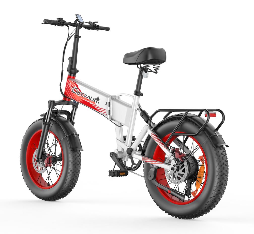 Cheevalry CF1000-1 All-Terrain Electric Bicycle 1000W Motor 48V20Ah Battery 20 Inch Fat Tires 150KG Load Outdoor Riding E-Mountain Bike
