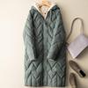 Winter Long Oversize Down Jacket Women Fashion Warm Thick Coat Autumn Casual Slim Hooded Puffer Jacket