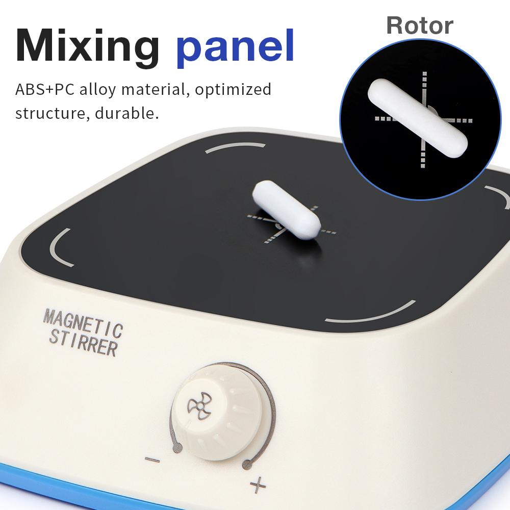 MINI Magnetic Lab Stirrer with Stir Bar 3L Magnetic Mixer Speed Adjustable 300-3000RPM for Laboratory Classroom