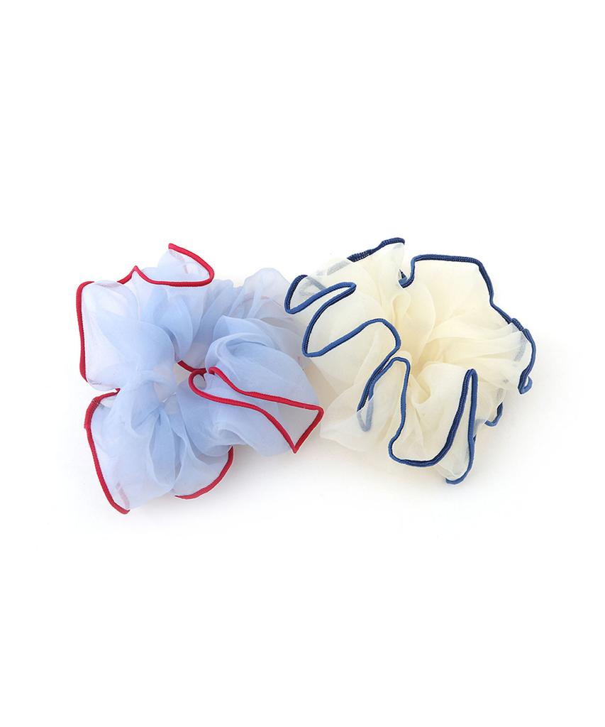 Charmy Color Line Scrunchie (Ivory)