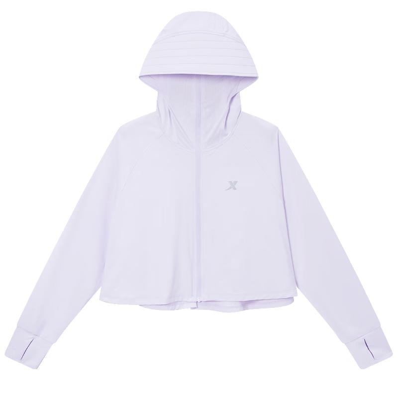 XTEP Girls Short Hooded Knit Sun Protection Jacket 150