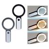 30x Magnifying Glasses with 18 LED lights Cold and Warm Light  Reading Glass