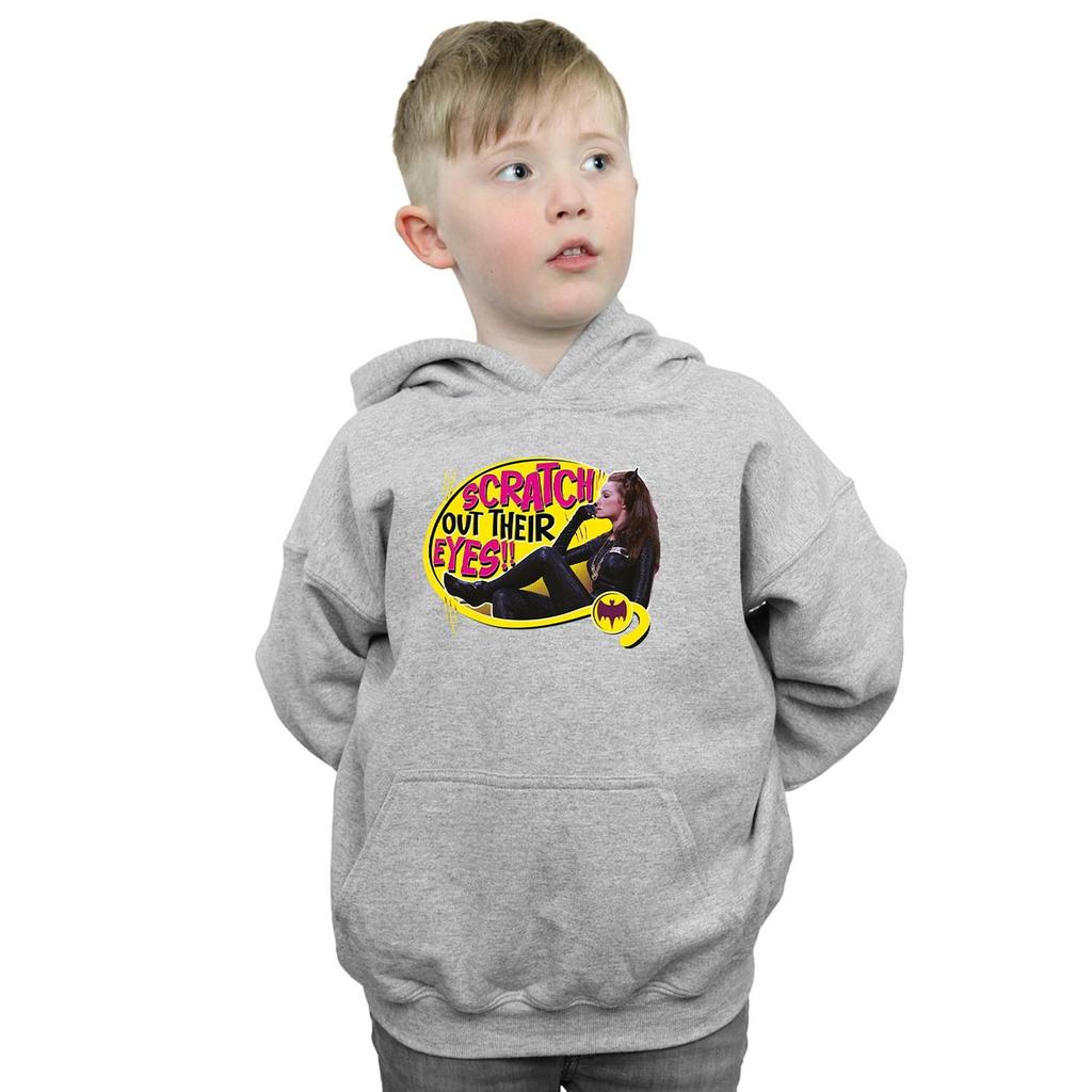 DC Comics Boys Batman TV Series Catwoman Scratch Hoodie