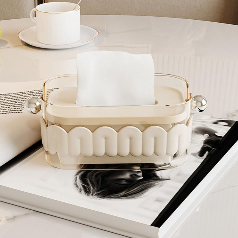 Versatile Tissue Storage Box Covers with Elegant Designs Home Accessory for Household Decoration Office and Car Storage