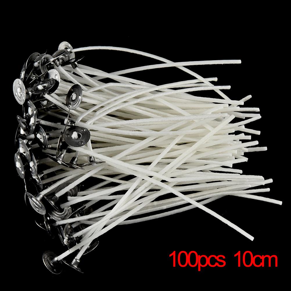 100Pcs Five Sizes 8/10/12/15/20 Cm Candle Sustainers Cotton Core Wicks For Diy