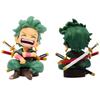 One Piece Luffy Zoro sitting Q version trendy action figure cartoon anime desktop car ornaments doll collection gift