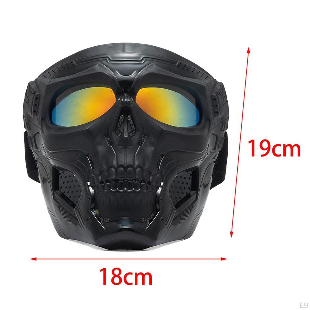 Skull Goggles Protective Full Face Mask for Riding Skiing Snowing Party