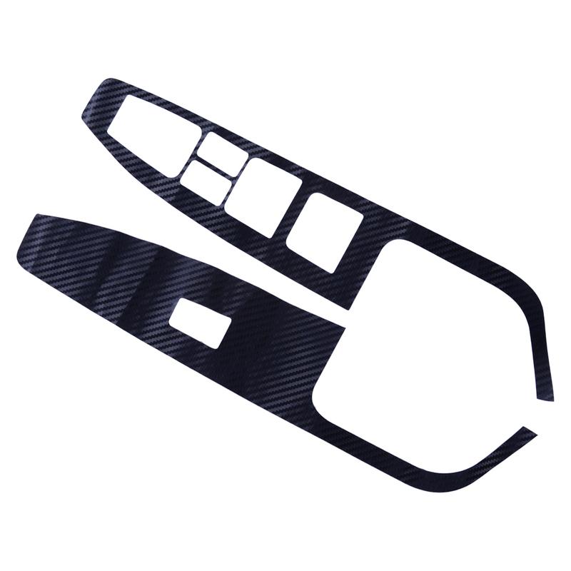 4pcs Door Window Lift Switch Panel Cover Trim Sticker Fit for Hyundai Elantra 2017 2018 LHD