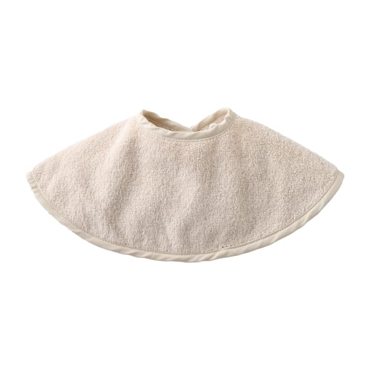 

Imabari Towel Round Bib [EMOKA] (Sand Beige)