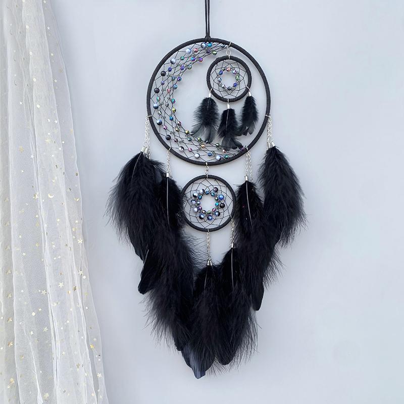 

Богемный ловец снов Ручной работы Перья Колокольчики Ветра Украшения для подвешивания на стену в спальне Креативные подарки на день рождения Домашний декор