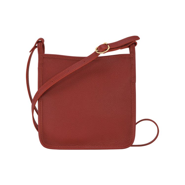 Longchamp Le Foulonné 20 Adjustable Shoulder Strap Zipper Closure Velvet Calfskin Shoulder Crossbody Bag Small Women Shoulder Bags Orange 10138HAT025