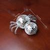 Mirrored Halloween Spiders Ornament For Fireplaces Displays Gift Bags And Themed Winter Party Decorations