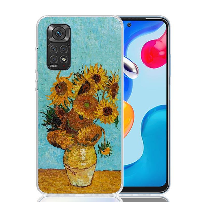 Van Gogh Oil Art Painting Case Phone Cover for Xiaomi Redmi Note 14 13 12S 12 11S 11 11T 11E 10S 10 Pro Plus 5G Trend Fundas Not