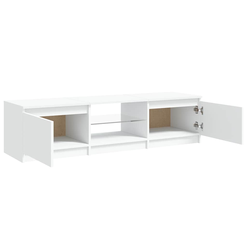 LED TV Stand In White 140 X 40 X 36 Cm