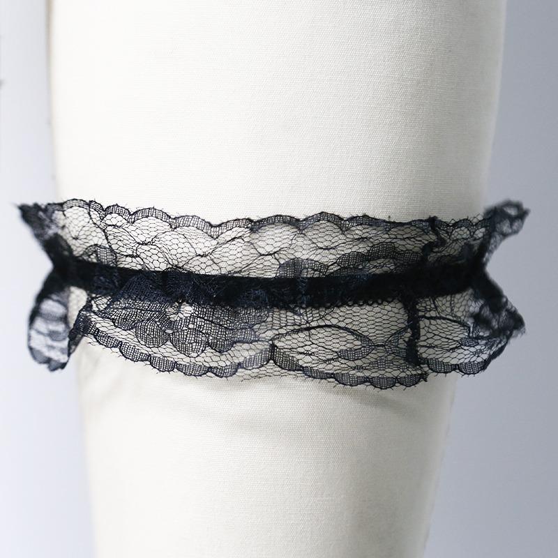 Women Sexy Bow Lace Leg Ring Lingerie Floral Garters Belt Bowknot Leg Loop Wedding Bridal Cosplay Lolita Girl Stocking Suspender