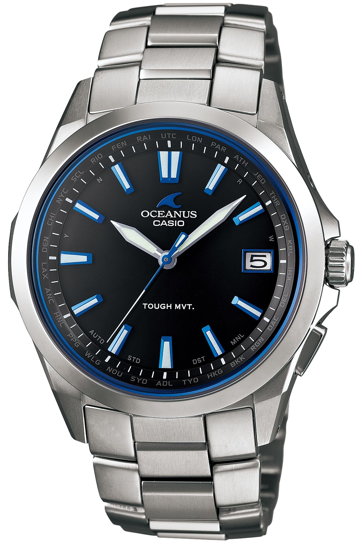 

Годинник Casio Oceanus (Офіційний японський продукт) Радіокерований сонячний годинник, OCW-S100-1AJF Сріблястий / OCWS100B1AJF Чорний