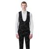 Twisted Tailor Mens Floral Embroidery Wool Blend Skinny Waistcoat