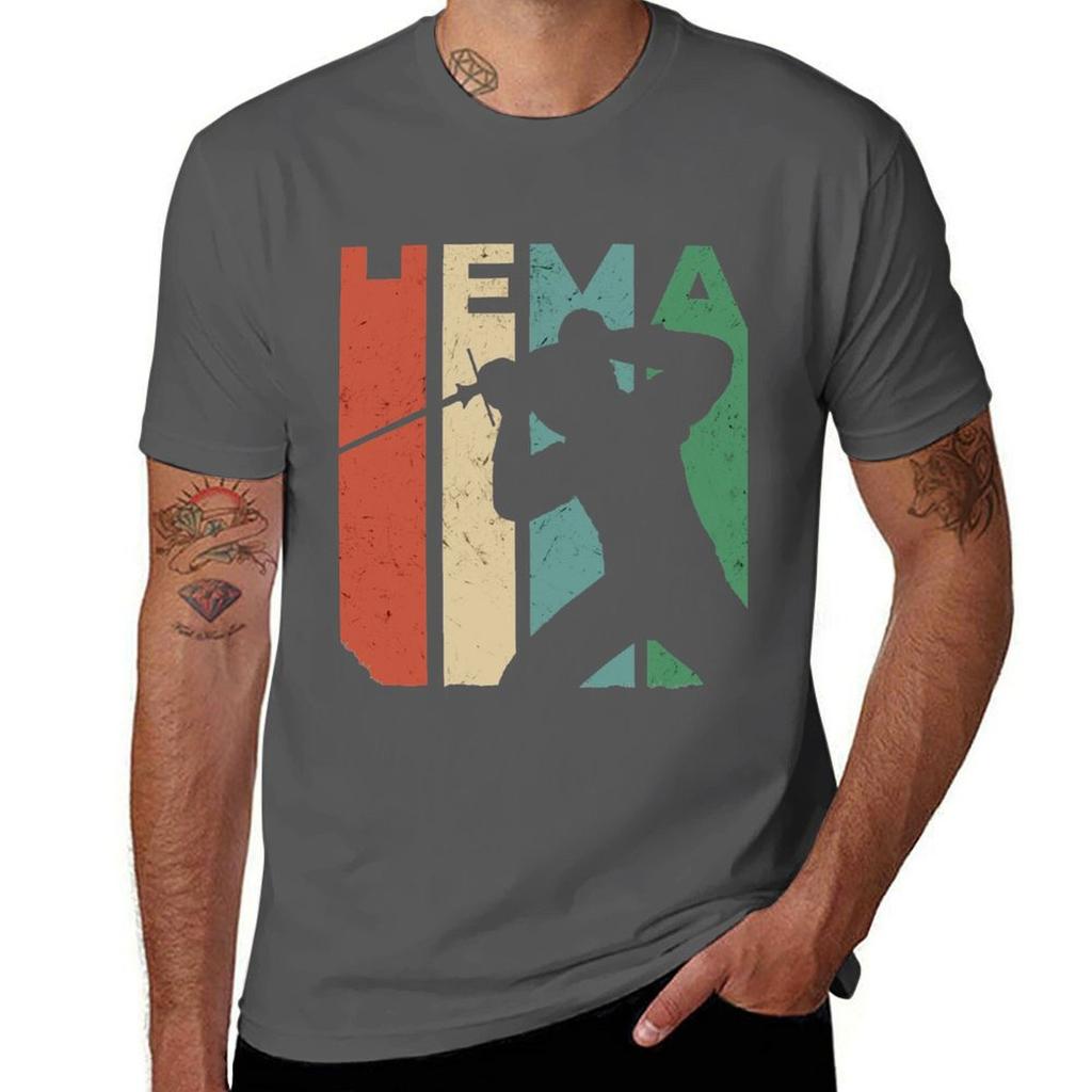 HEMA / Historisches Fechten Design T-Shirt Jungen Weiß Schnelltrocknend Jungen Tierdruck Schwarze T-Shirts für Männer