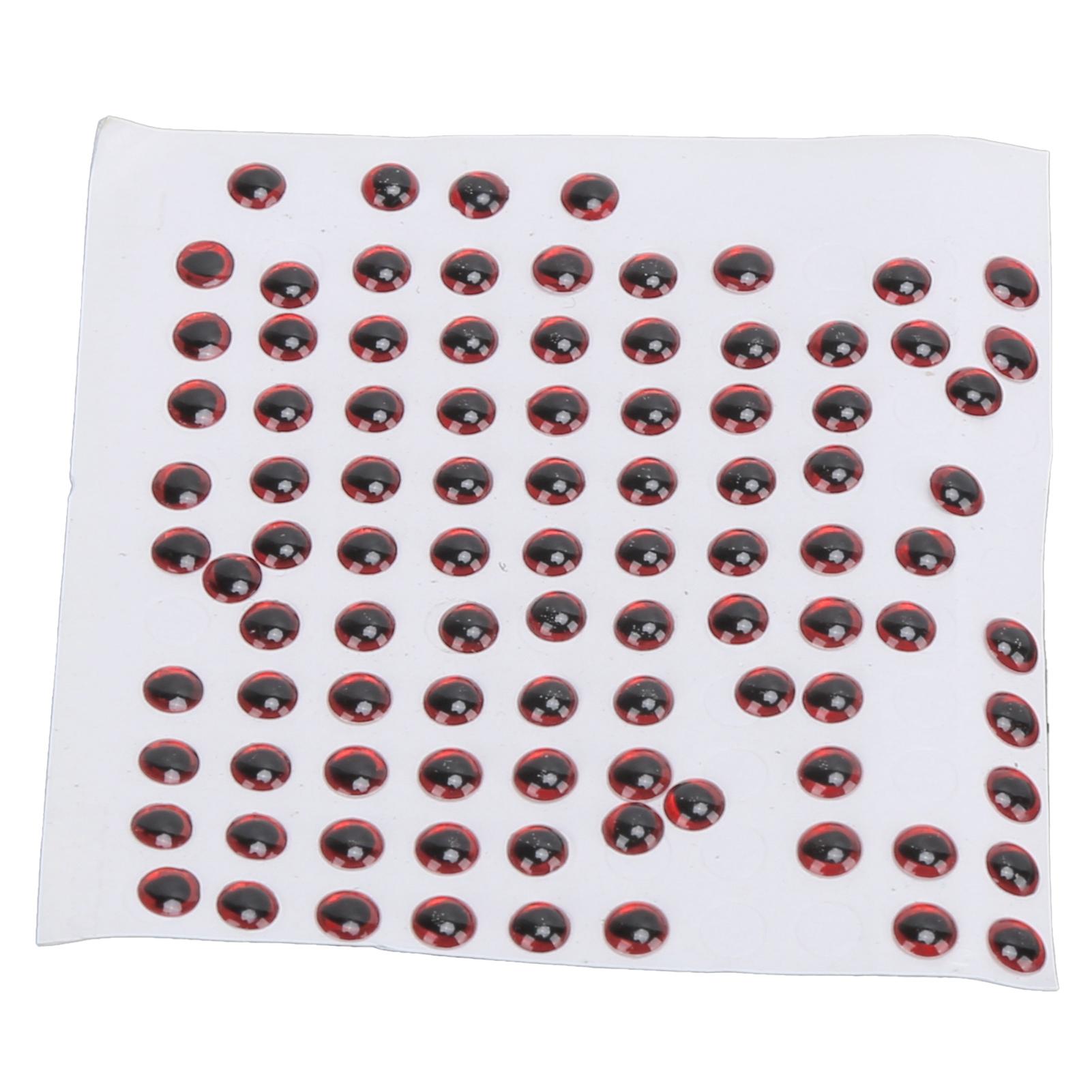 100 шт. Глаза для рыболовных приманок 3D Имитация Рыбий глаз Наклейка для вязания мушек Приманки Поделки DIY Материалы